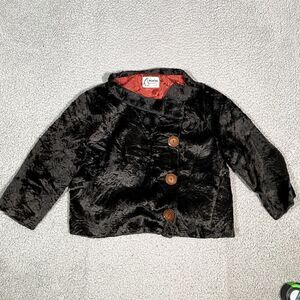 Vintage A Winter Product Jacket Women's Faux Fur Brown Button Up 60s 70s Medium